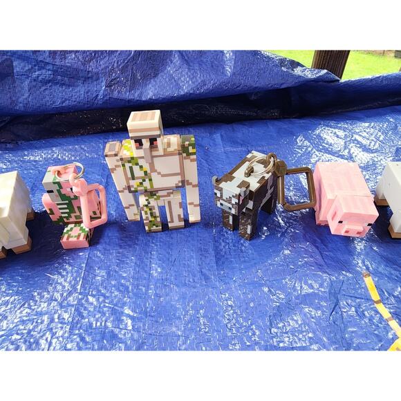 Jazwares Minecraft Figures Lot Of 15 Animals Bear, Sheep, Wolves, Pigs - Picture 4 of 10